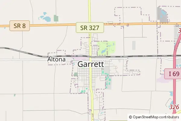 Mapa Garrett