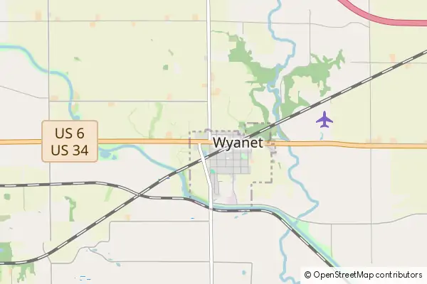 Mapa Wyanet