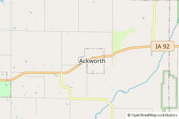 Mapa Ackworth