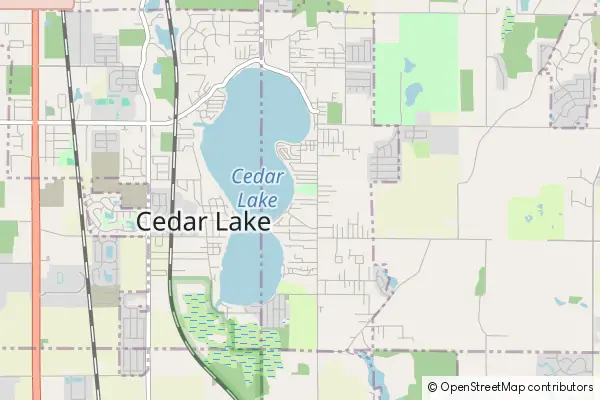 Mapa Cedar Lake