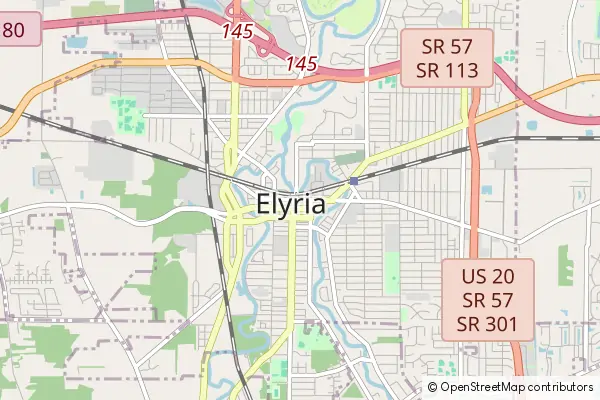 Mapa Elyria