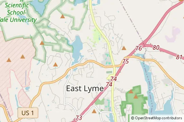 Mapa East Lyme