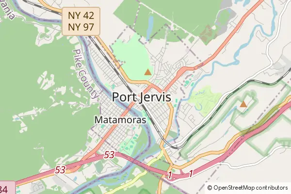 Mapa Port Jervis