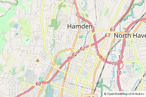 Mapa Hamden