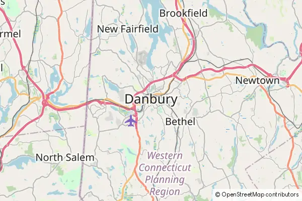 Mapa Danbury