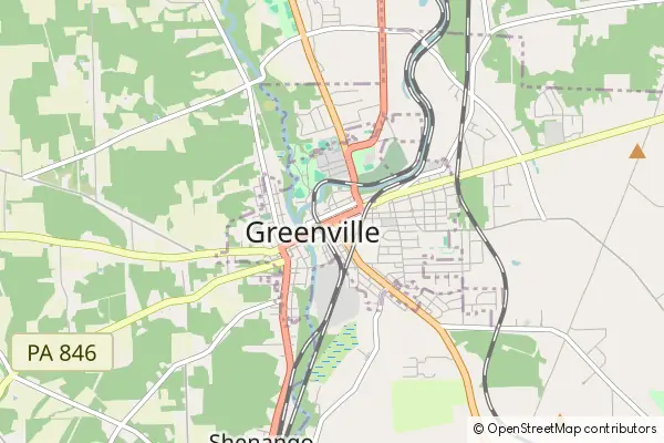 Mapa Greenville