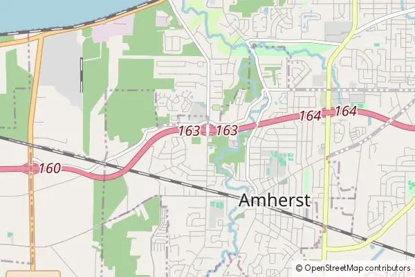 Mapa Amherst