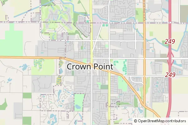 Mapa Crown Point