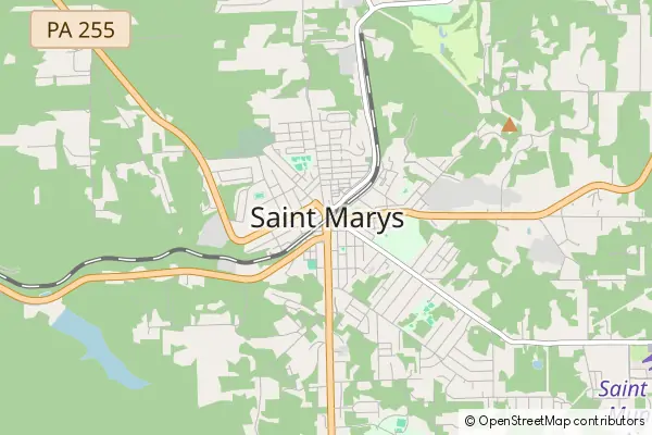 Mapa Saint Marys