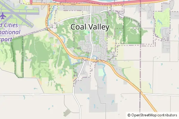 Mapa Coal Valley