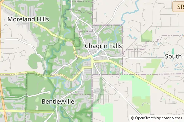 Mapa Chagrin Falls