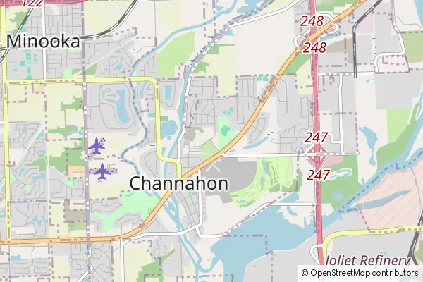 Mapa Channahon