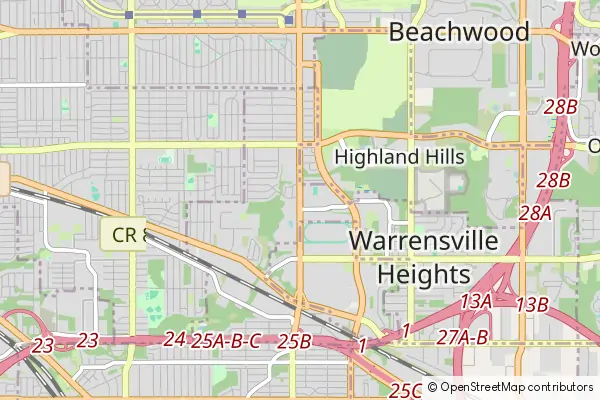 Mapa Warrensville Heights