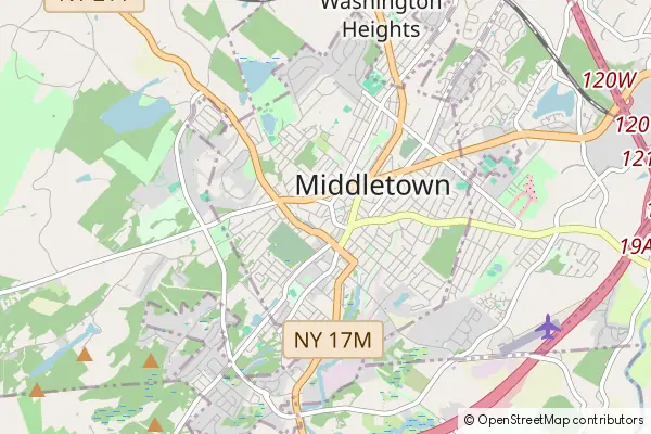 Mapa Middletown