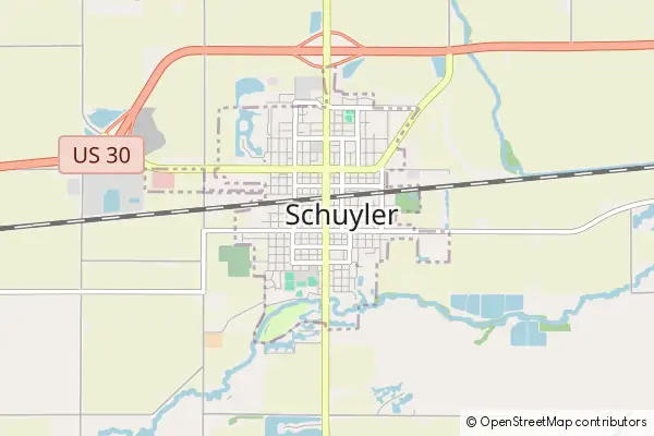 Mapa Schuyler