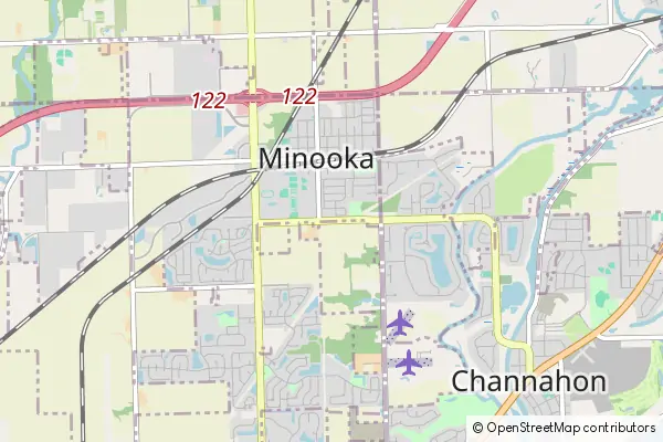 Mapa Minooka