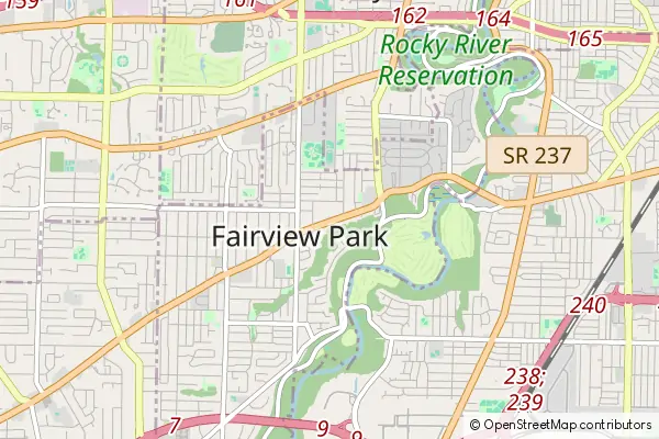 Mapa Fairview Park