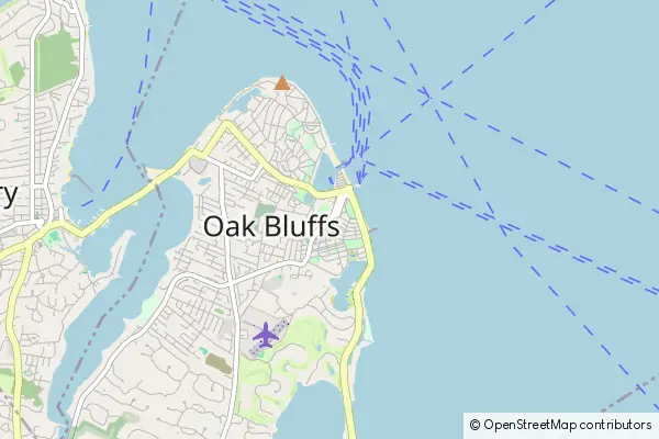 Mapa Oak Bluffs