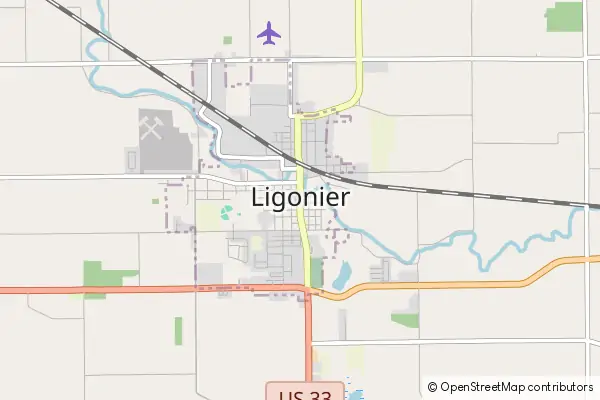 Mapa Ligonier