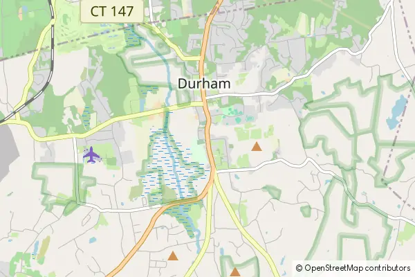 Mapa Durham