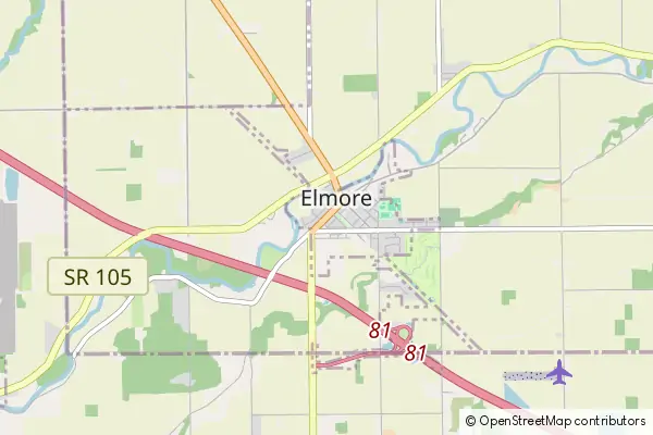 Mapa Elmore