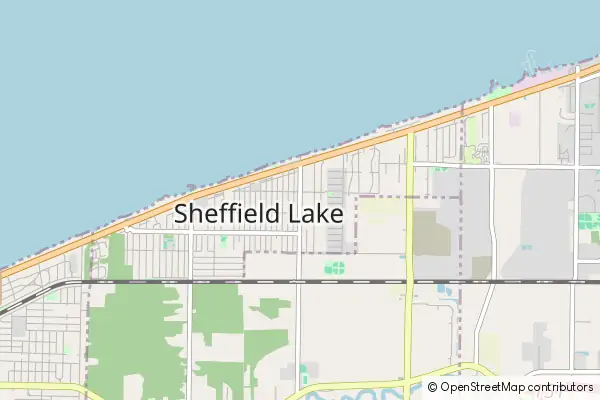 Mapa Sheffield Lake