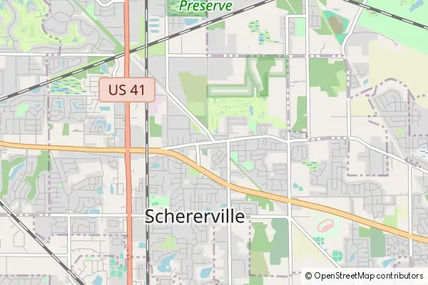 Mapa Schererville