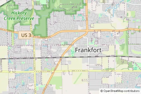 Mapa Frankfort