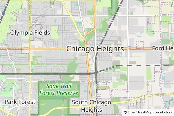 Mapa Chicago Heights