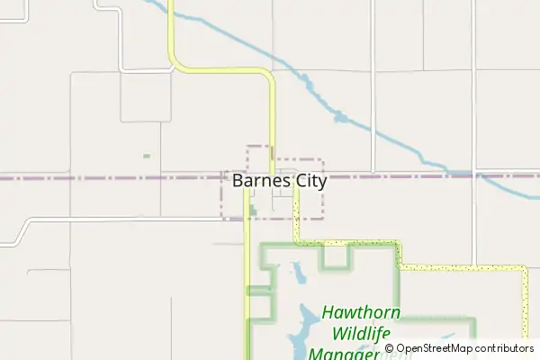 Mapa Barnes City