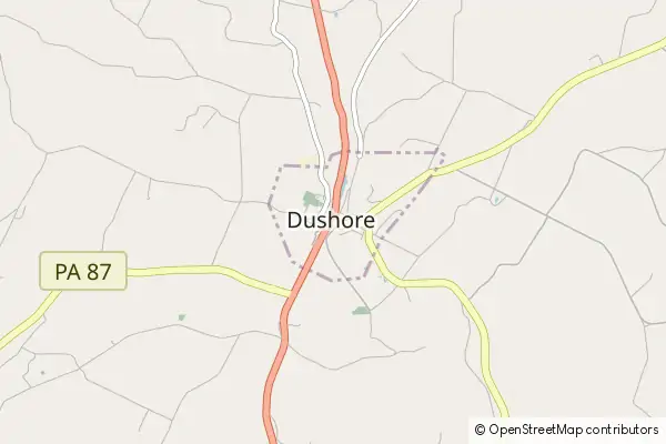 Mapa Dushore