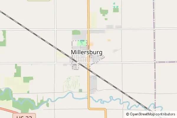 Mapa Millersburg