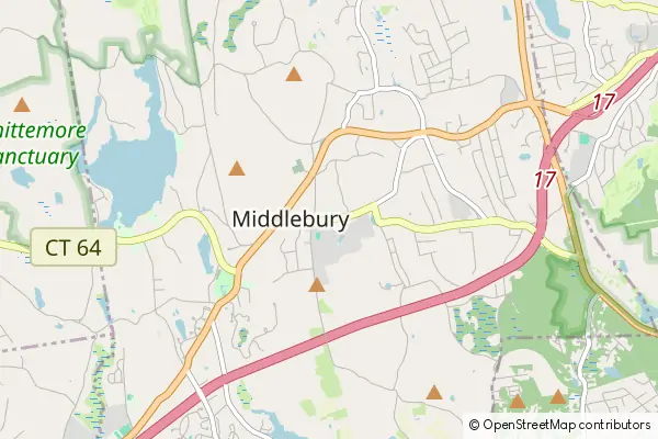 Mapa Middlebury