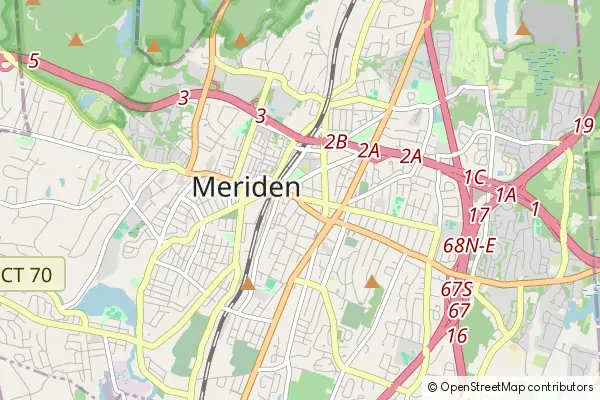 Mapa Meriden