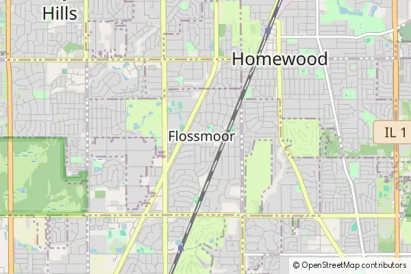 Mapa Flossmoor