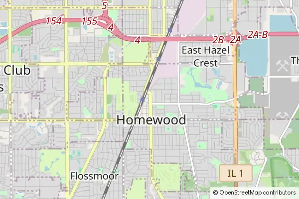 Mapa Homewood