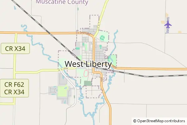 Mapa West Liberty