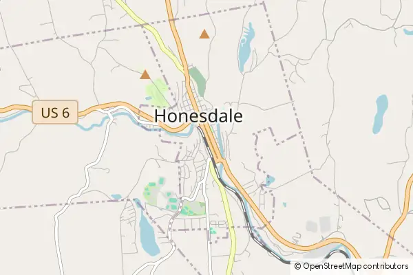 Mapa Honesdale