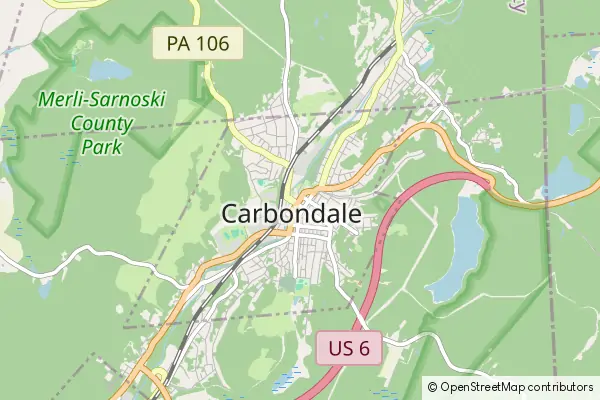 Mapa Carbondale