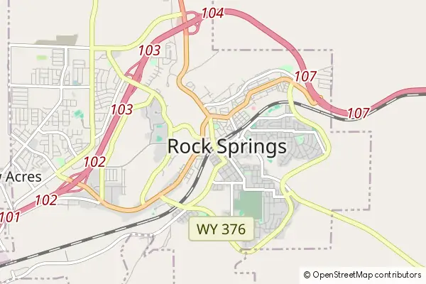 Mapa Rock Springs