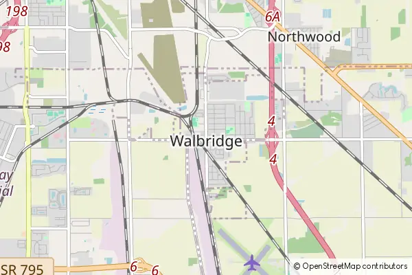 Mapa Walbridge