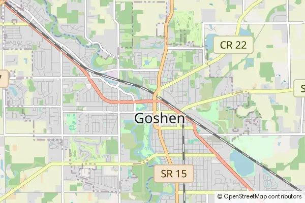 Mapa Goshen