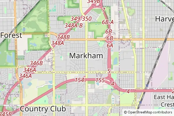 Mapa Markham