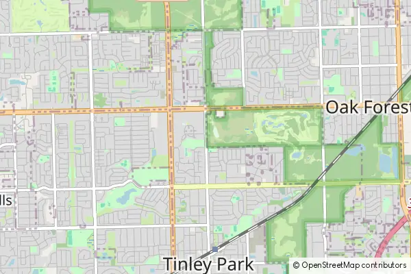 Mapa Tinley Park