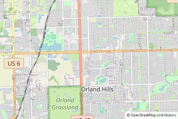 Mapa Orland Hills