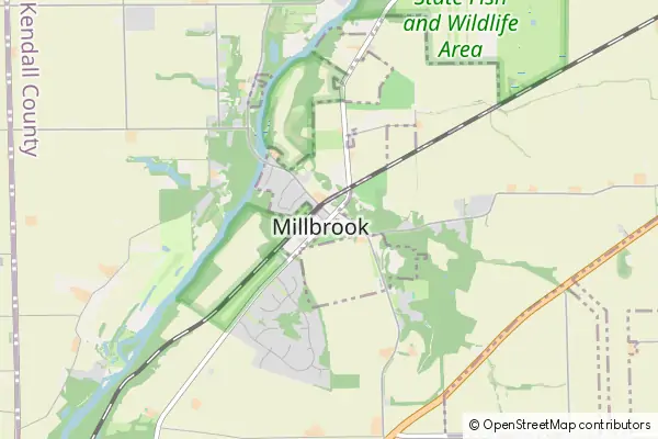 Mapa Millbrook