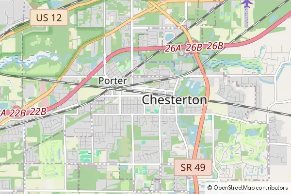 Mapa Chesterton