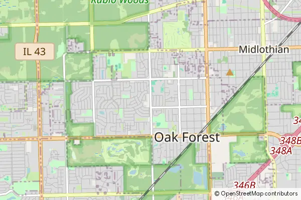 Mapa Oak Forest