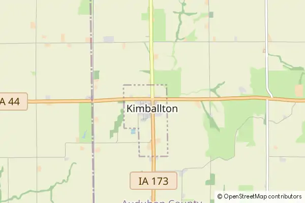 Mapa Kimballton