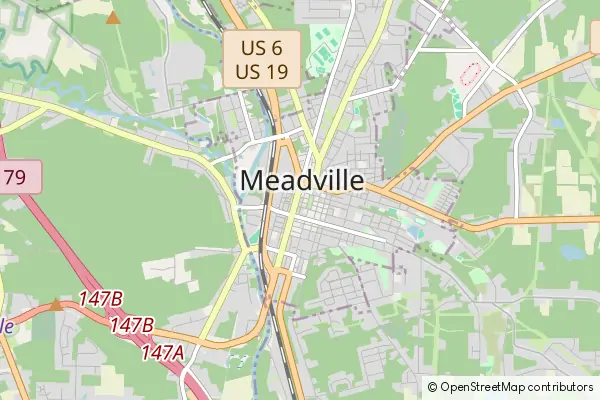 Mapa Meadville